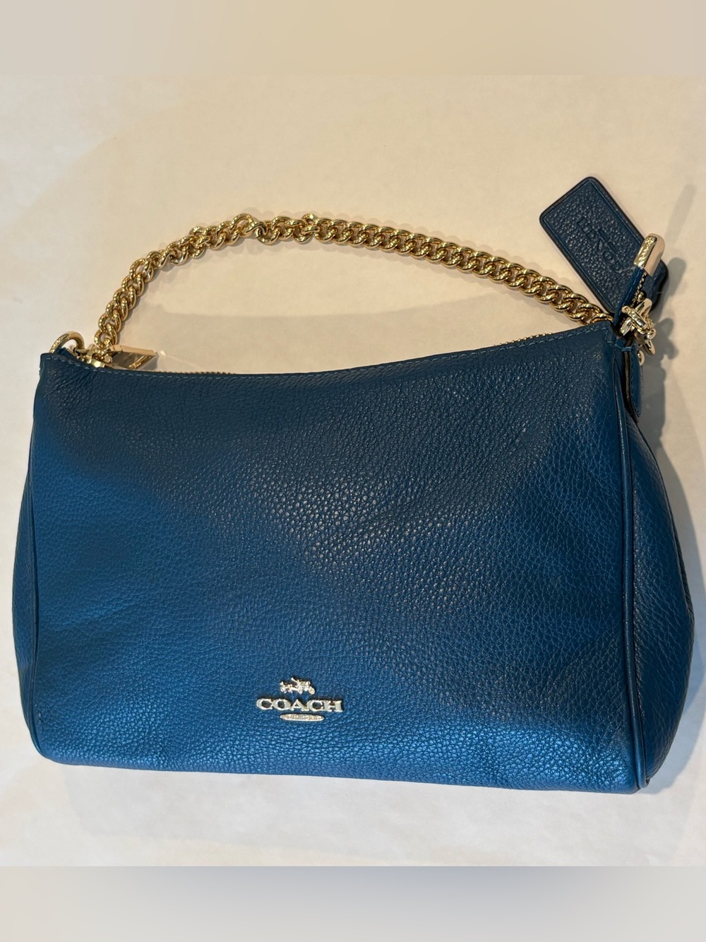 Coach Carrie Crossbody Bag in Pebble Leather with Gold-tone Hardware